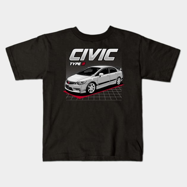 Civic FD Kids T-Shirt by squealtires